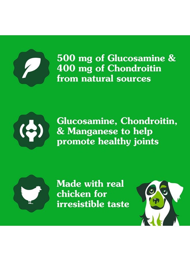 Greenies Greenies Supplements Hip and Joint Supplements for Dogs, Chicken Flavor, 80 Count Soft Chews Dog Joint Supplements, 16.2 oz.  - Image 3