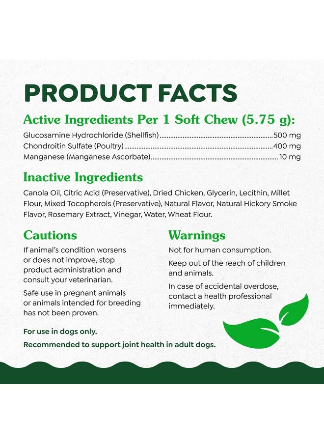 Greenies Greenies Supplements Hip and Joint Supplements for Dogs, Chicken Flavor, 80 Count Soft Chews Dog Joint Supplements, 16.2 oz.  - Image 4