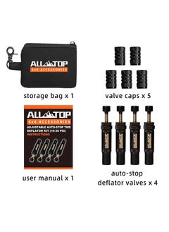 AllTopBargains Portable Adjustable Auto-Stop 4X4 Accessories air down automatic tire deflator spike valve  - Image 3