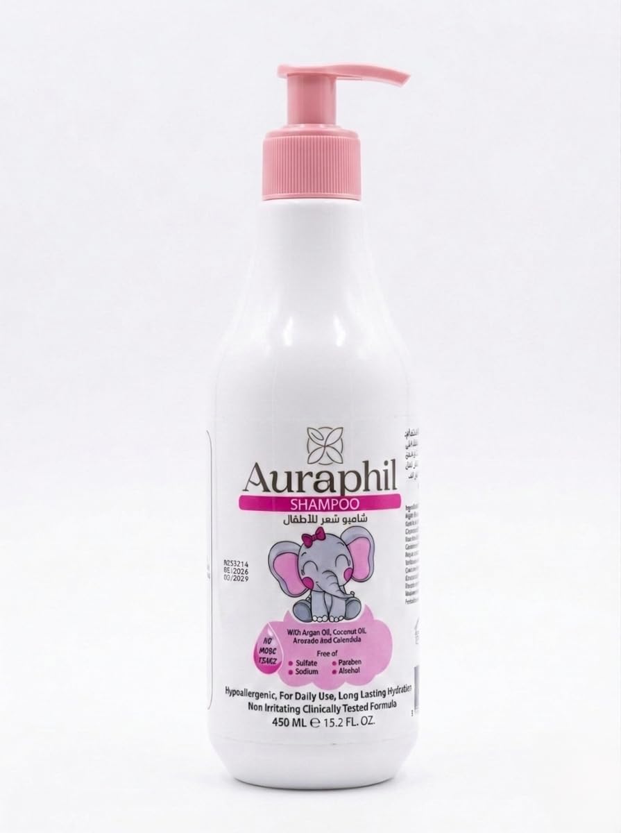 Auraphil Auraphil Kids Shampoo - No Tears Formula with Coconut Argan ...