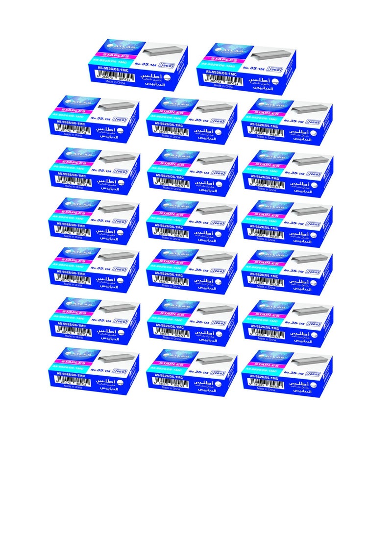 ATLAS - 20-Pack Stapler Wire No.26/6 - Image 1