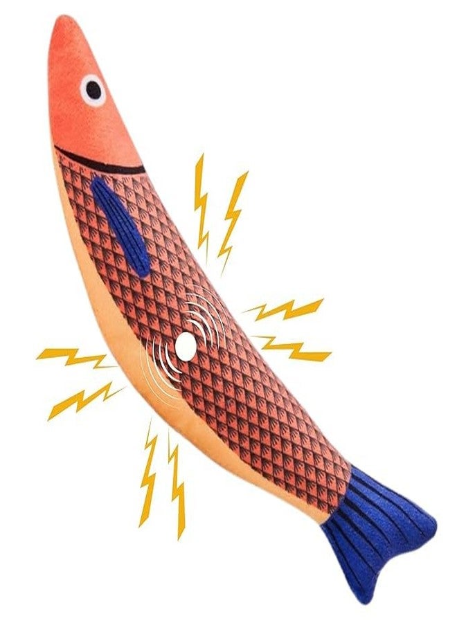 Catnip Fish Toy for Cats, Soft and Durable Interactive Chew Toy for Indoor Kitten Exercise, 8 Inches Teething Toy - Image 1