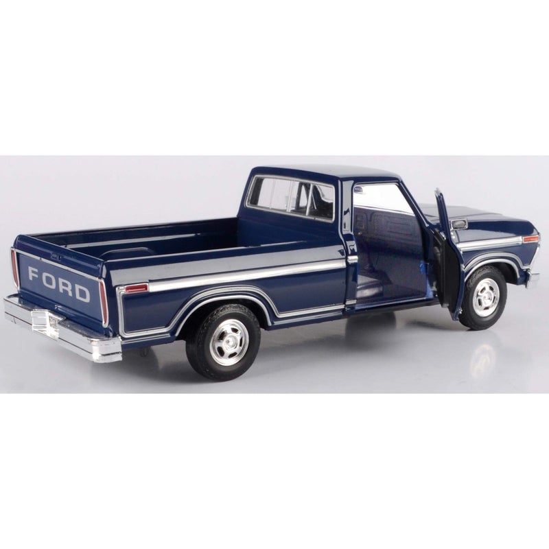 MOTORMAX 1979 فورد F-150 بيك أب شاحنة زرقاء داكنة 1/24 نموذج سيارة مصنوعة من المعدن بواسطة موتورماكس - Image 3