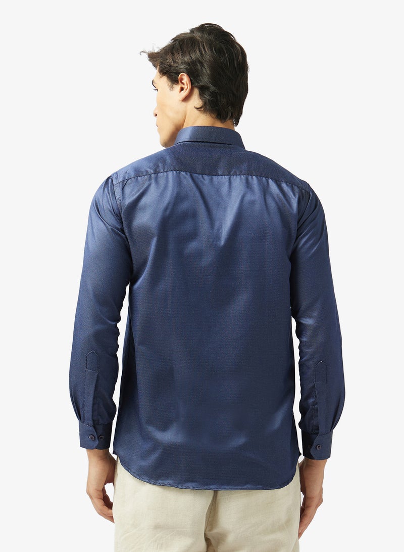 Robert Wood Mens Shirts Oxford Self Diamond Weave - Image 2