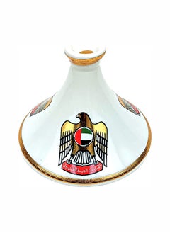 AKDC Special Design Ceramic Tajine UAE National Day Celebrations Tagine Pot Non Stick for Home Kitchen Restaurant United Arab Emirates Flag Days Logo Design Cooking Pots Casserole (10" Inch - 25cm)  - Image 3