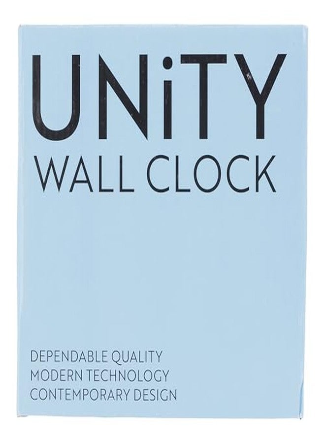 Unity Wall Clock, Radcliffe, Silent Sweep, Modern, Black, 20cm / 8-inch - Image 5