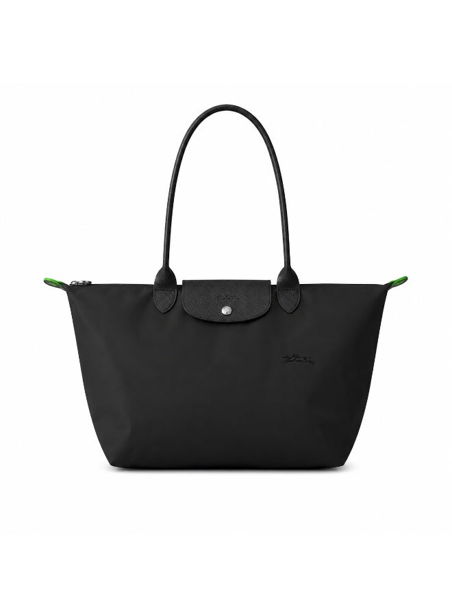 Longchamp Le Pliage 70th Anniversary Large Tote Bag, Recycled Nylon, Black - Image 1