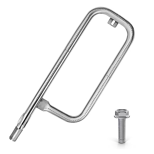 CANDANA Burner for Weber Q100, Q120, Q1000, Q1200, Baby Q Gas Grill, 17inch 304 Stainless Steel Burner Tube 386001, 386002, 516002, 516001, 50060001, 51060001 Replacement Part 69957, 41657 60040 - Image 1