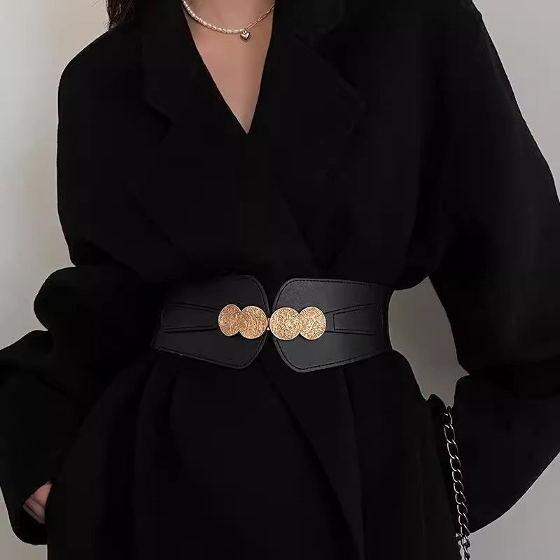 Women's Elastic PU Leather Waist Belt - Image 3