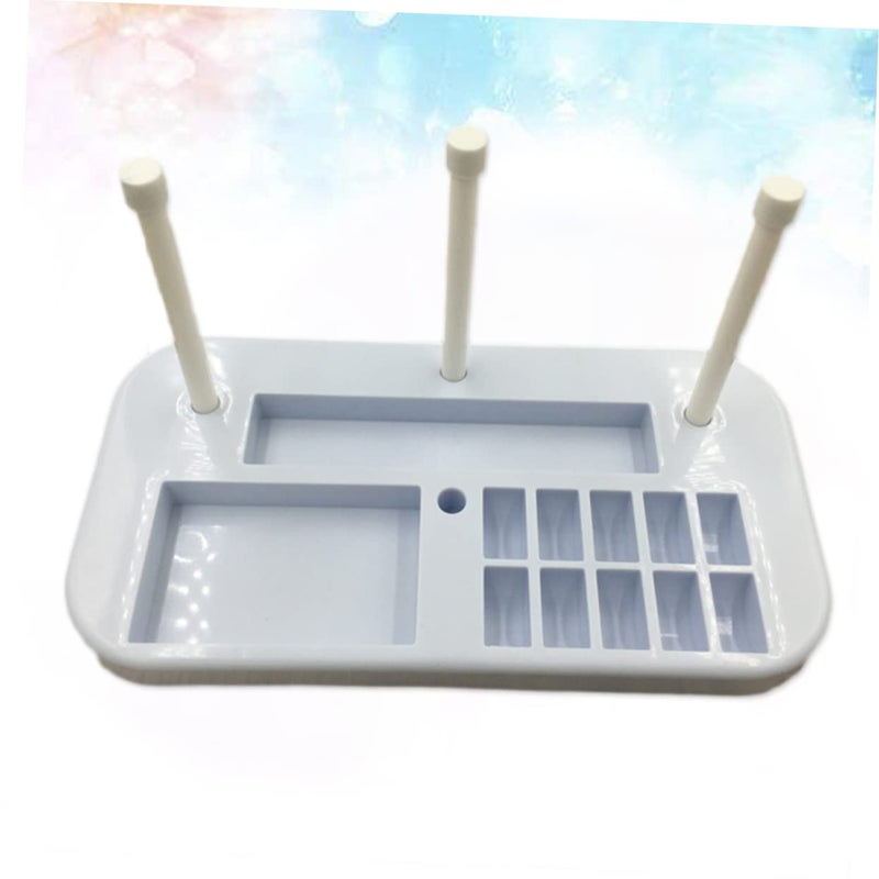 Pink Thread Rack Organizer For Serger Quilting Embroidery Floss And Sewing Supplies Storage - Image 3
