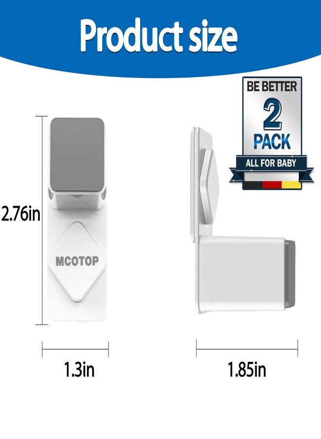 MCOTOP Door Pinch Guards (2 Pack), Child Safety Locks, Baby Proofing, Prevents Finger Pinch Injuries, Baby Safety Finger Protectors, No Drilling & Tools, Easy to Install and Use (White) - Image 5