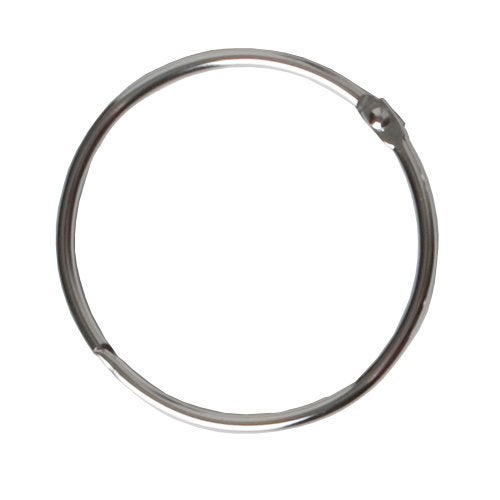 MAYTEX Maytex Metal Circular Shower Ring, Chrome, Set of 12 - Image 1