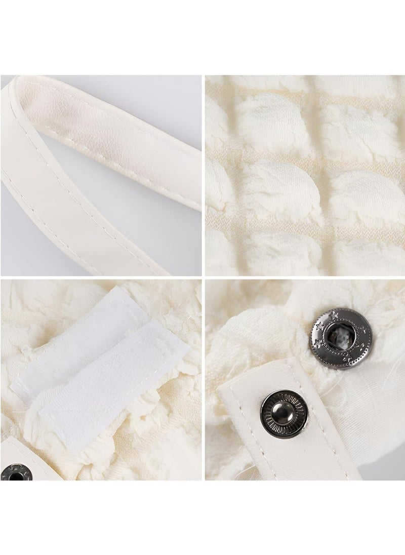 Beauenty Car Tissue Holder, Hanging Auto Seat Back Headrest Napkin Bag Organizer, Car Interior Accessories, Multi-Use Tissue Dispenser for SUV Truck Van (Beige)  - Image 4