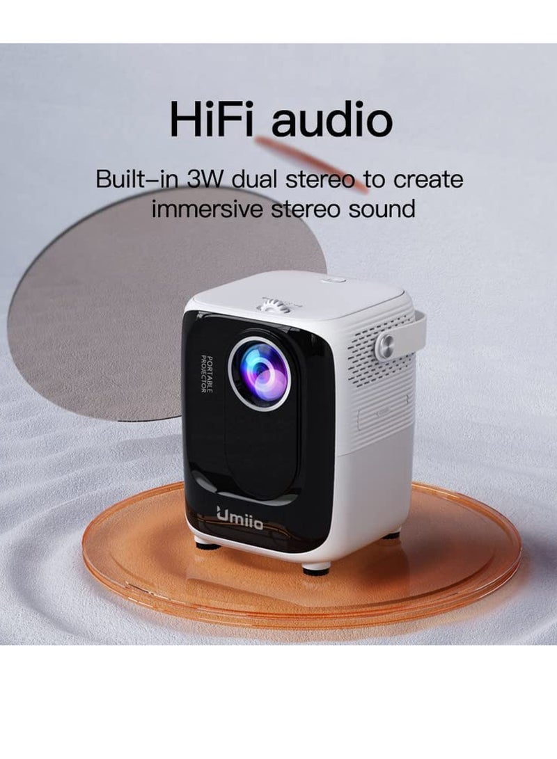 Umiio Portable Chip Intelligence 5G Projector Support WiFi, Bluetooth HD With Aspect Ratio For Home  - Image 3