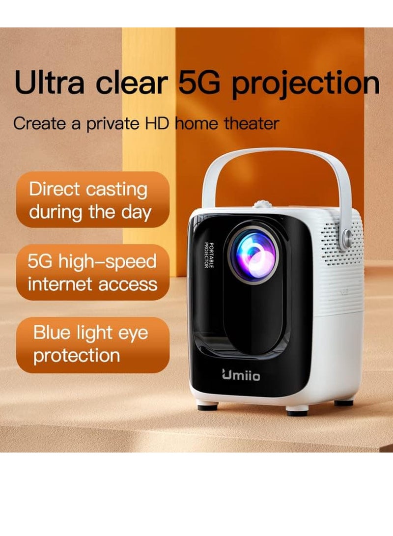 Umiio Portable Chip Intelligence 5G Projector Support WiFi, Bluetooth HD With Aspect Ratio For Home  - Image 2