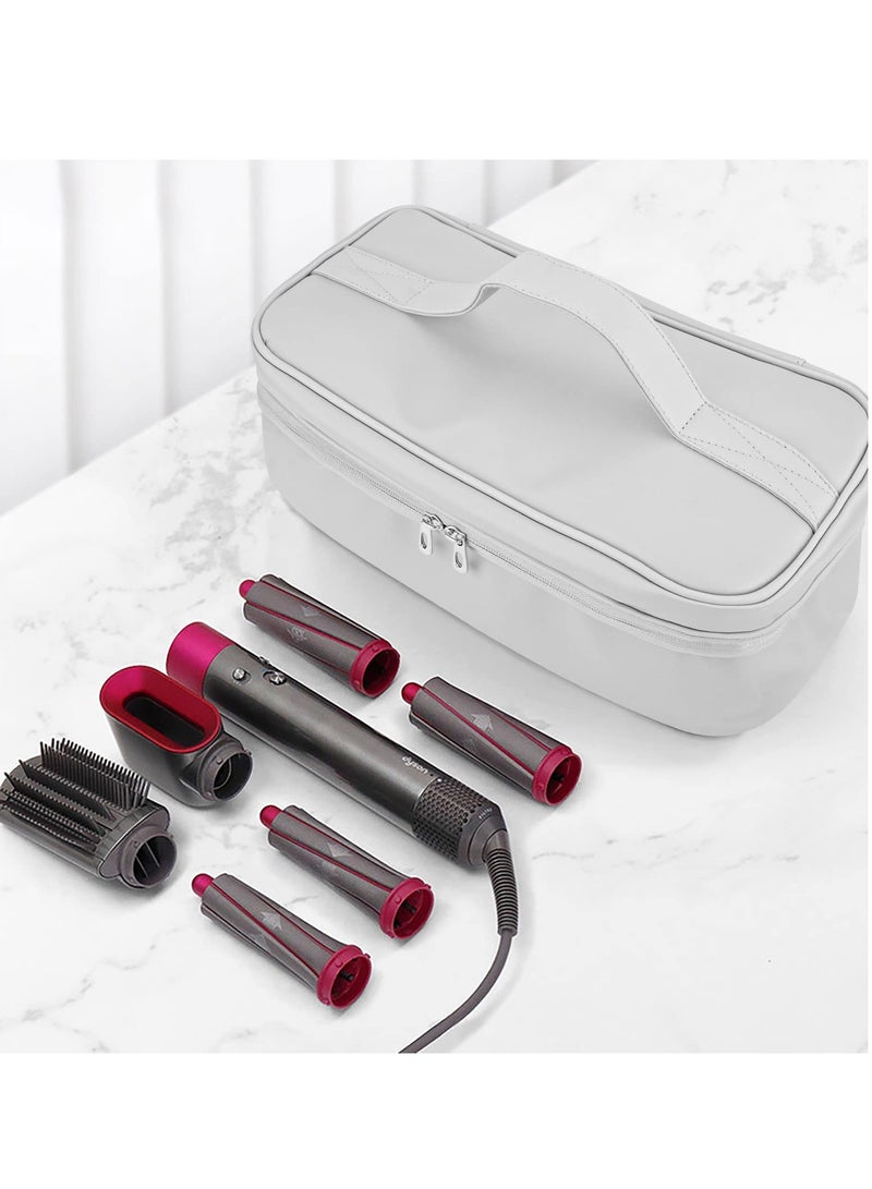 SYOSI Travel Case for Dyson Supersonic Hair Dryer or Airwrap Styler - Waterproof PU Material Compact Organizer with Mesh Pockets and PVC Zippered Pockets - Easy to Carry with Top Handle and Hanging Hook - Image 2