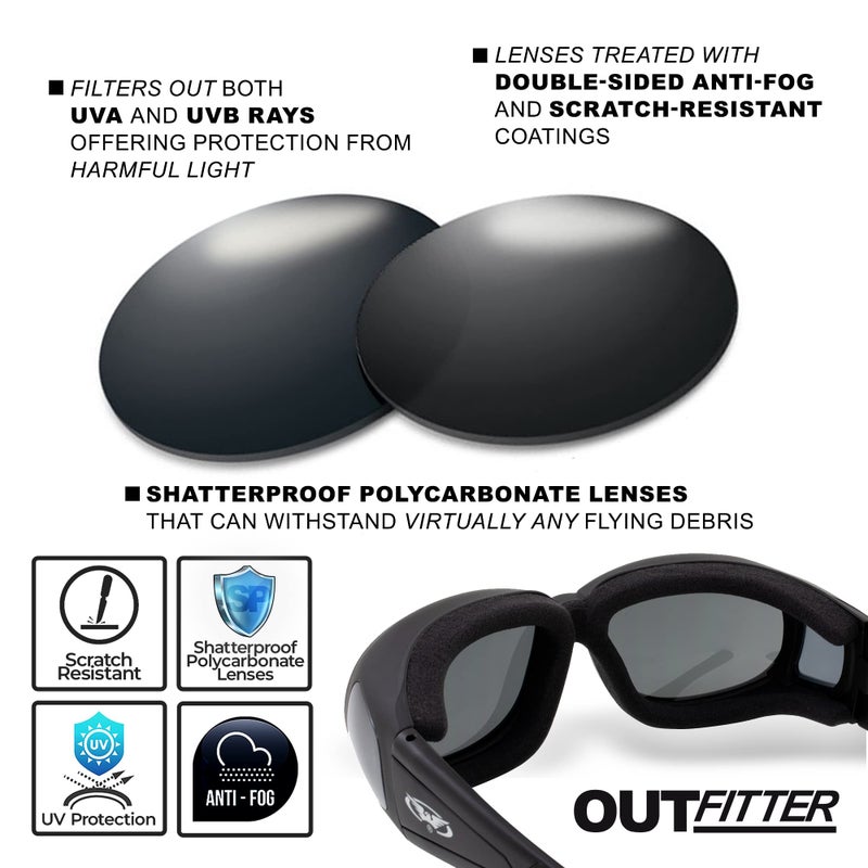 Global Vision Outfitter Padded Motorcycle Fit-Over Glasses - Image 4
