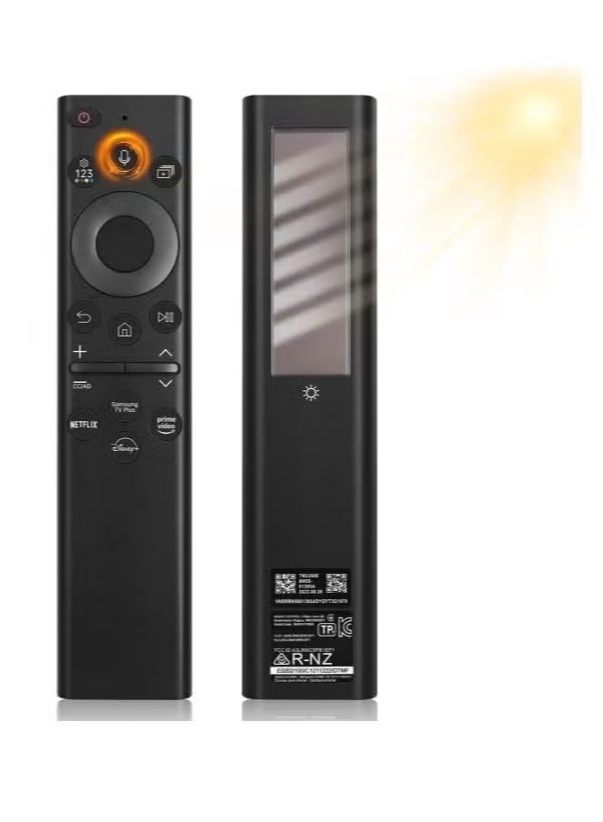 ELTRAZONE BN59-01385A Solar Voice Remote Control – Replacement for Samsung Smart TVs (2021-2023 Neo QLED, The Frame, Crystal 4K & 8K UHD) – USB-C & Solar Rechargeable with Smart Voice Assistant – Ergonomic & Durable Design - Image 1