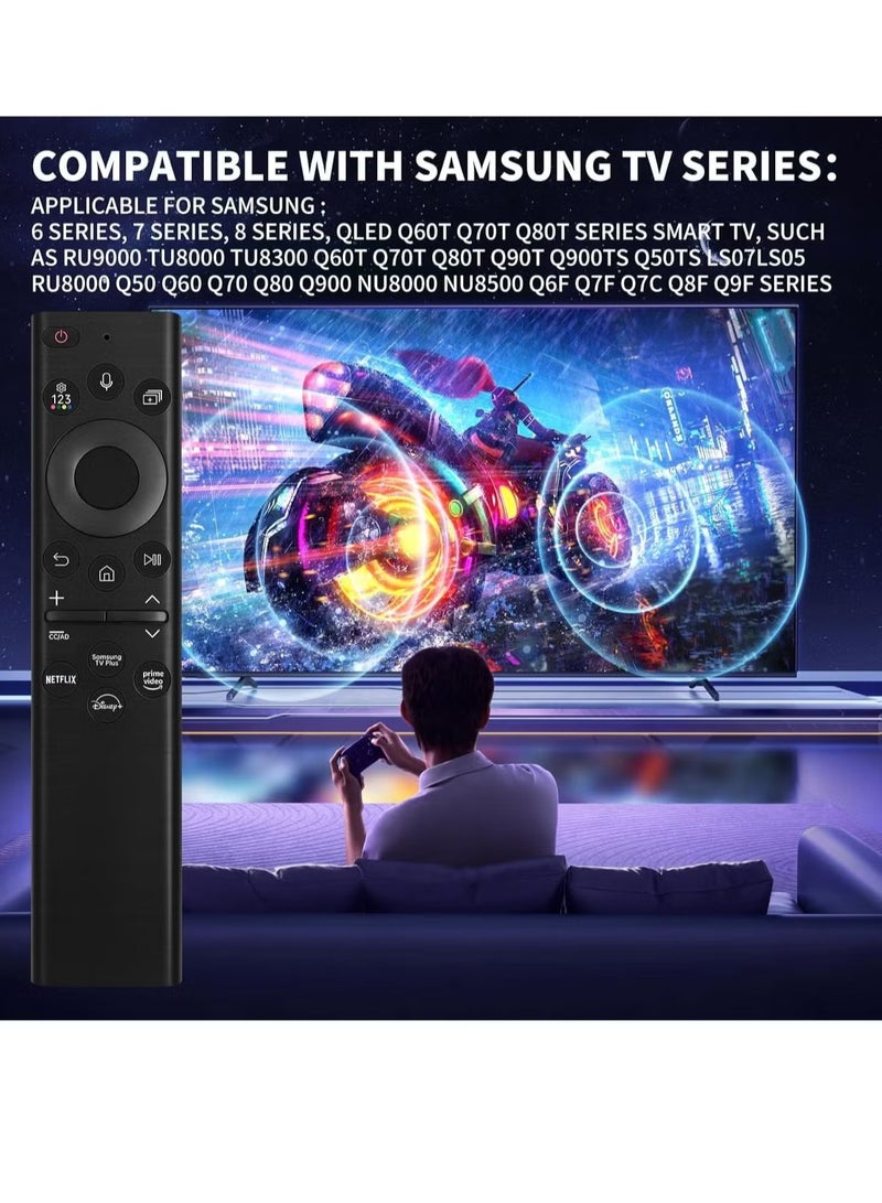 ELTRAZONE BN59-01385A Solar Voice Remote Control – Replacement for Samsung Smart TVs (2021-2023 Neo QLED, The Frame, Crystal 4K & 8K UHD) – USB-C & Solar Rechargeable with Smart Voice Assistant – Ergonomic & Durable Design - Image 2