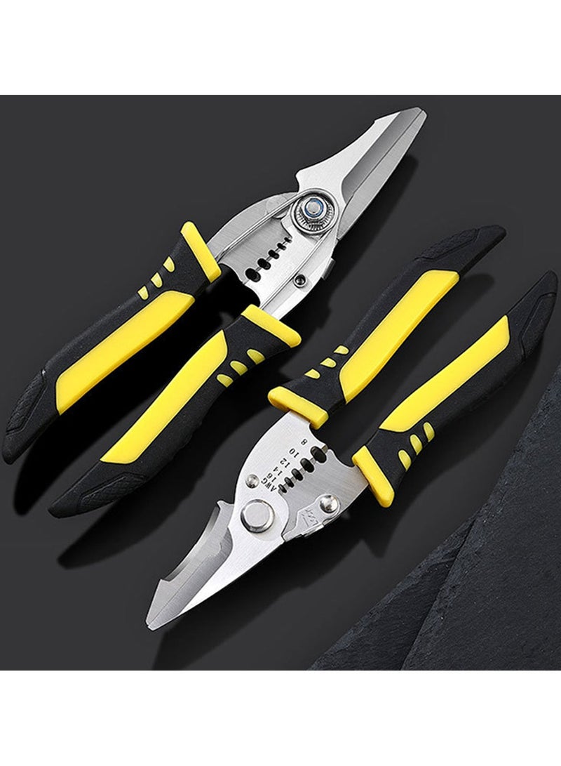 مقص متعدد الاستخدامات للعمل الكهربائي مقص قوي لقص الأسلاك، التجريد والمزيد - Image 3