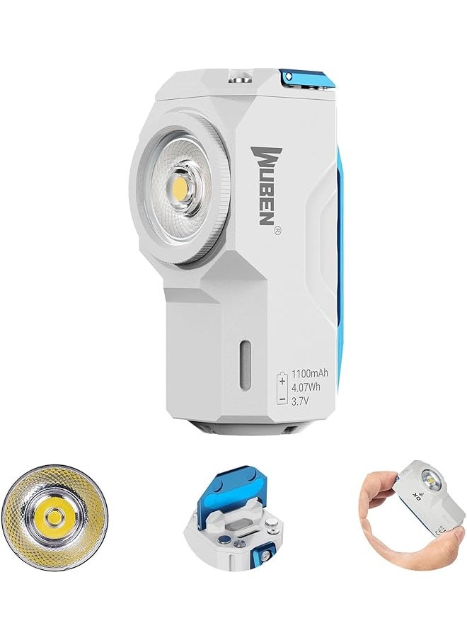 WUBEN WUBEN X0 EDC Flashlight, 800 Lumens, Pocket Flashlight Floodlight, Mini Magnetic Flashlight 7 Modes, USB-C Rechargeable Small Flashlight for Home, Camping, Hiking, Outdoor  - Image 1