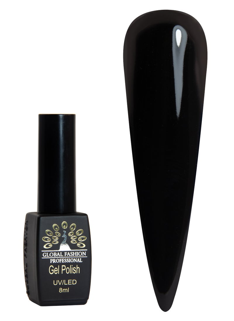 GLOBAL FASHION Global Fashion Black Elite Gel Polish | 132 Colors of Long-Lasting Elegance - 8ml | 173  - Image 1