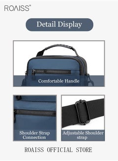 Minimalist Wear-Resistant Oxford Crossbody Shoulder Bag with Adjustable Strap and Top Handle Multi-layer Functional New Trends Fashion Handbag for Men Solid Blue - pzsku/Z6C2036BEE14F6A2D5FF5Z/45/_/1677900143/a1c9efa7-ef83-44dd-a73d-ff733bab5dc4