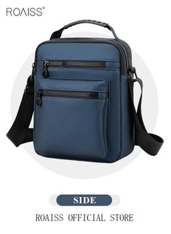 Minimalist Wear-Resistant Oxford Crossbody Shoulder Bag with Adjustable Strap and Top Handle Multi-layer Functional New Trends Fashion Handbag for Men Solid Blue - pzsku/Z6C2036BEE14F6A2D5FF5Z/45/_/1677900144/b3d63674-34d1-4418-b3b4-98e44c6131ef