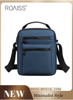 Minimalist Wear-Resistant Oxford Crossbody Shoulder Bag with Adjustable Strap and Top Handle Multi-layer Functional New Trends Fashion Handbag for Men Solid Blue - pzsku/Z6C2036BEE14F6A2D5FF5Z/45/_/1697007556/836ee8f7-999c-4db5-8a09-20444826c363