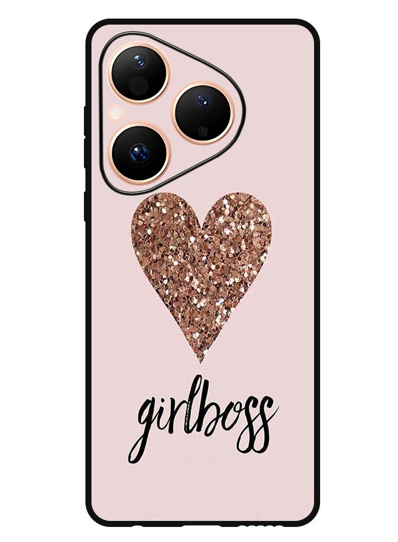 Theodor Case Compatible with Huawei Pura 80 6.6 Inch Protection Shockproof Bumper Cover Girls Boss & Heart - Image 1