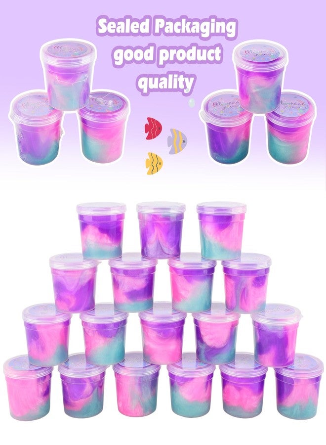 d'Alba 48 Pack Mini Galaxy Slime, Mermaid Slime Party Favors for Kids 8-12, Super Soft & Non-Sticky, Birthday Gifts, Classroom Prizes, Christmas Stuffers, Stretchy Galaxy Slime Kit for Girls and Boys - Image 4