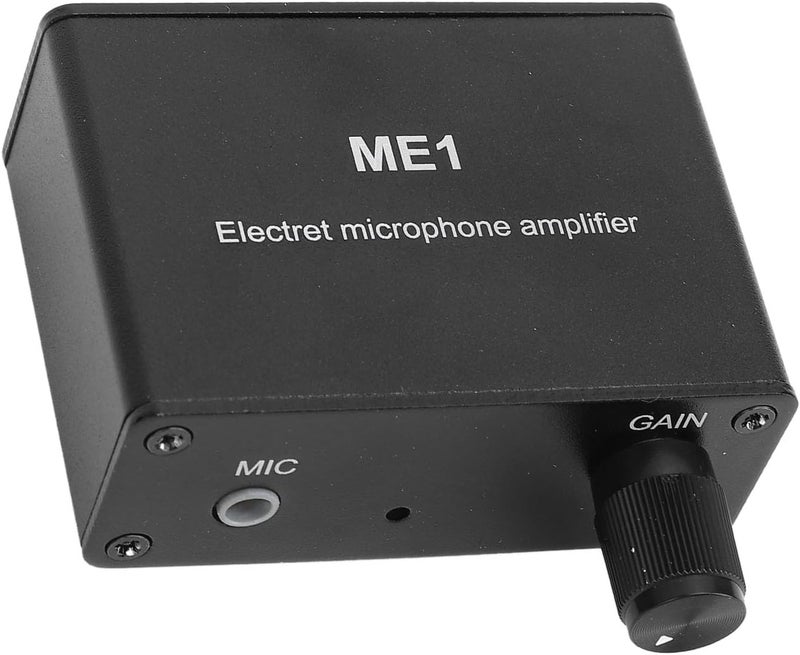 مضخم ميكروفون إلكتريت Semme Gain 0-20dB لميكروفون مكثف مع مخرج 3.5 مم مسبق تضخيم لتحسين الصوت يعمل بتيار مستمر 5-12 فولت - Image 3