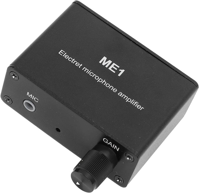 مضخم ميكروفون إلكتريت Semme Gain 0-20dB لميكروفون مكثف مع مخرج 3.5 مم مسبق تضخيم لتحسين الصوت يعمل بتيار مستمر 5-12 فولت - Image 2
