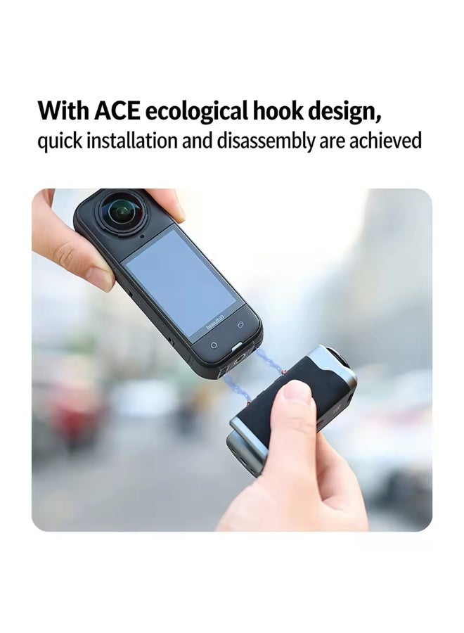VRIG GA-08SE Street Photography Grip for Insta360 X5/ X4 Air Bluetooth Remote Shutter Control Action Camera Handheld Kit - Image 5