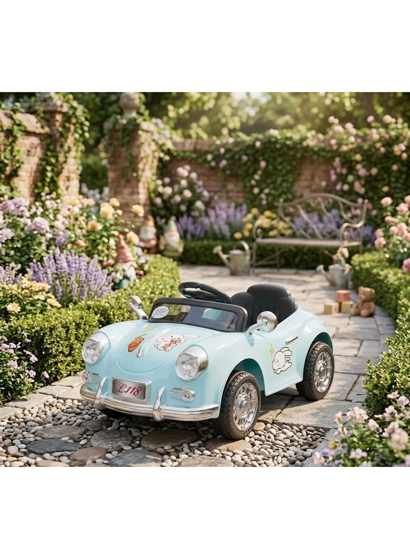 StarKids An advanced electric children's car with a powerful 12-volt battery and two dual motors, featuring a modern design and an integrated entertainment system with a rocking function for a fun and safe driving experience. - Image 1