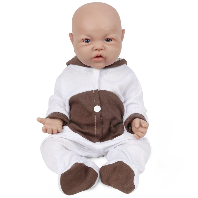 Vollence 17 Inch Full Silicone Baby Doll That Looks Real - Not Vinyl Material, Reborn Lifelike Girl - Image 1