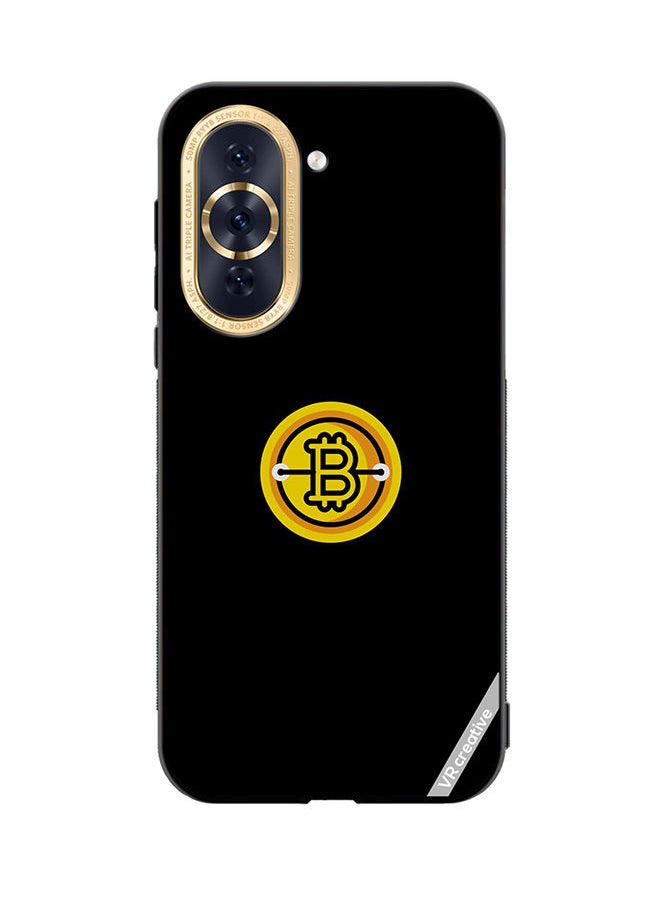 Protective Case Cover For Huawei Nova 10 Bitcoin Design Multicolour