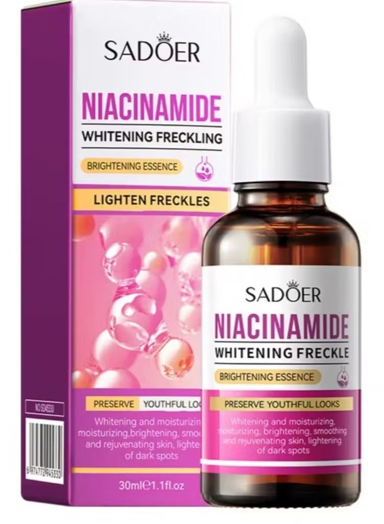 SADOER Niacinamide Brightening Essence Whitens and Removes Spots, Improves Skin Tone 30ml - Image 1