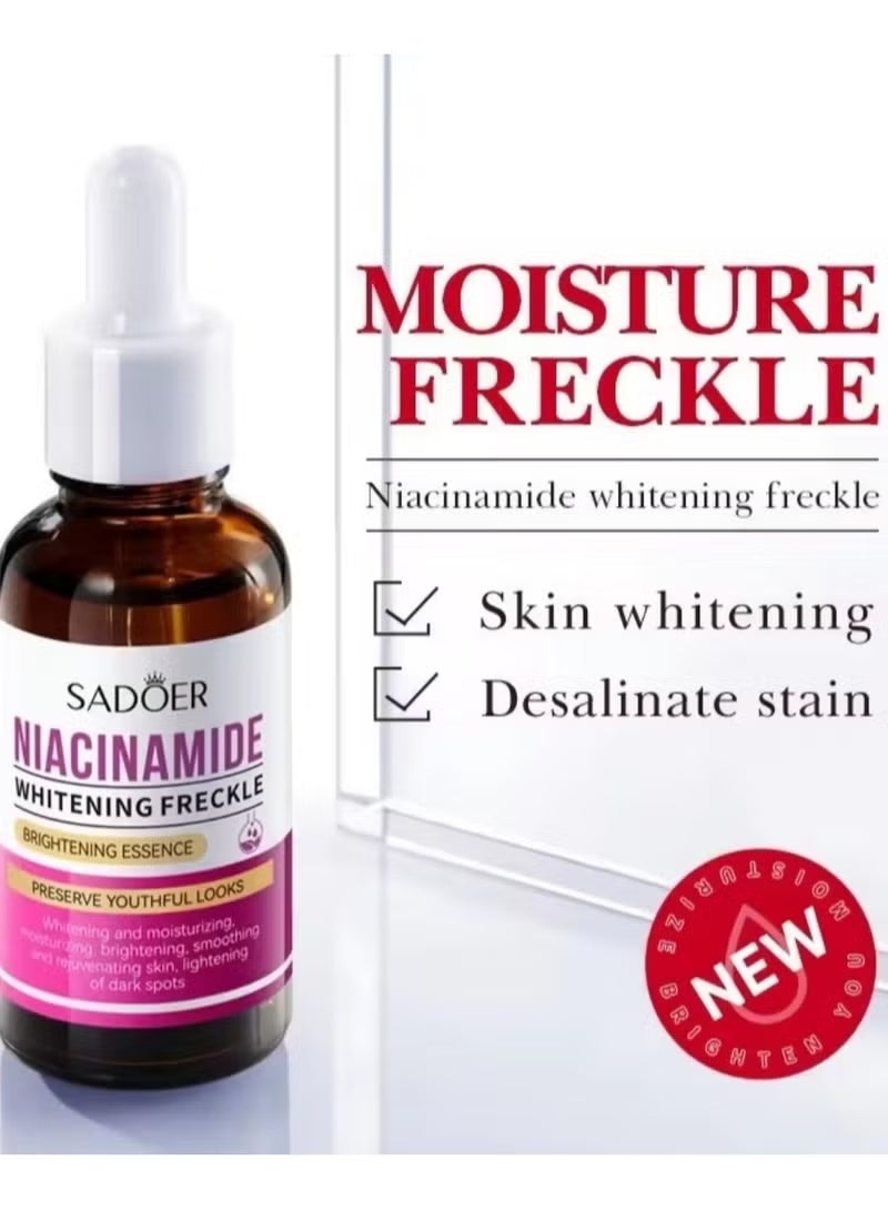 SADOER Niacinamide Brightening Essence Whitens and Removes Spots, Improves Skin Tone 30ml - Image 5