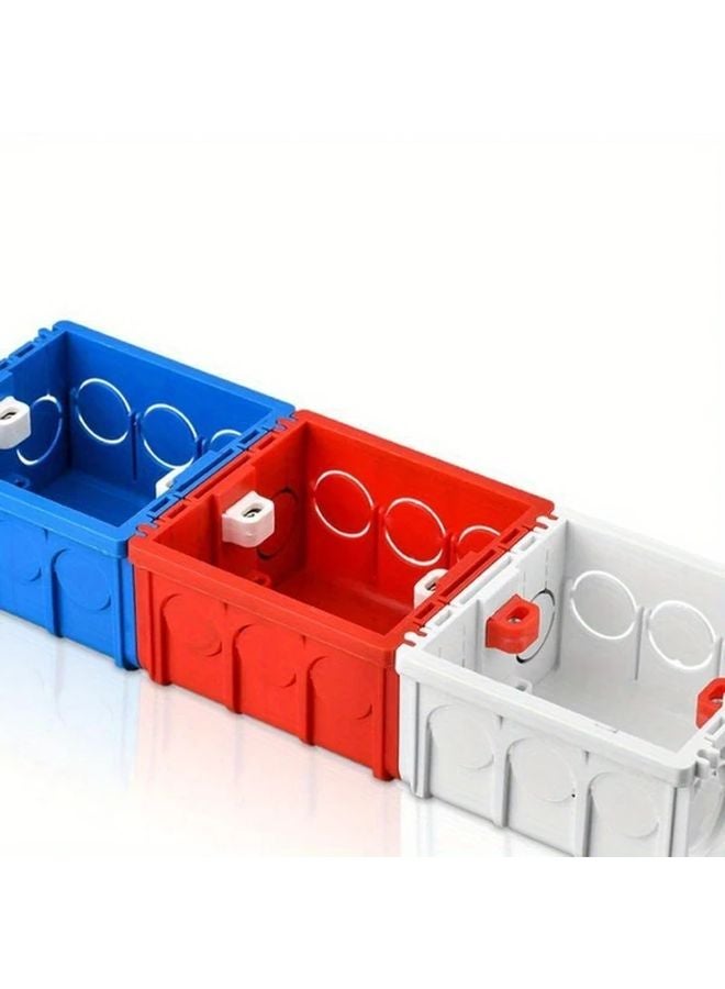 6 قطع صندوق كهرباء أبيض من نوع 86 مقاوم للحريق من البولي فينيل كلوريد للمفاتيح والمقابس - Image 3