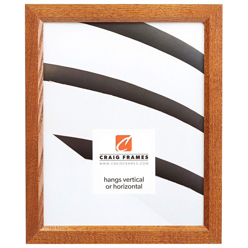 Craig Frames 8261610 Real Wood Grain Finish 17 by 22Inch PicturePoster Frame 084Inch Wide Rich Brown