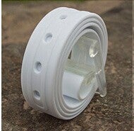 Adjustable Silicone No-Metal Belt White 17 - Image 1