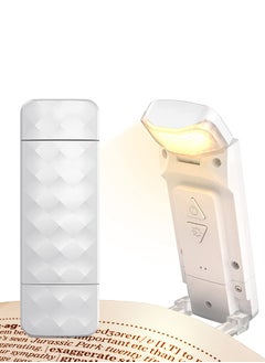 LENND Rechargeable reading light, portable book light, suitable for reading in bed, LED clip on bookmark light, with 3 colors, temperature and 5 brightness levels, night light  - Image 1