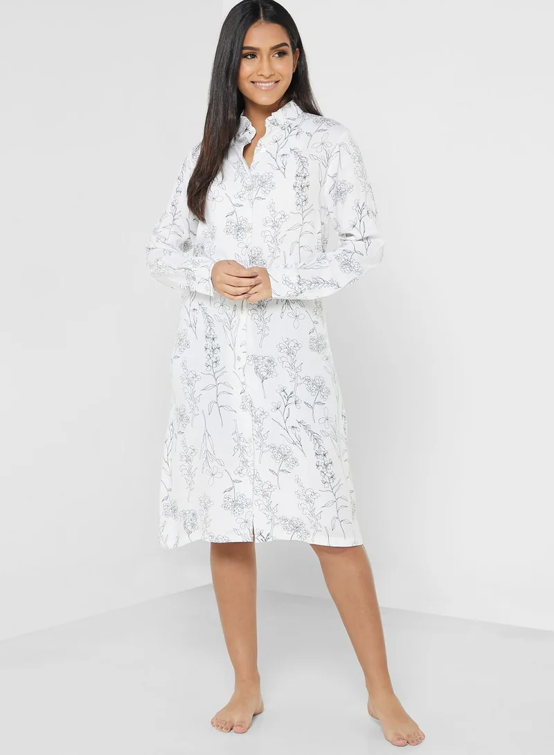 Ginger Printed Nightdress