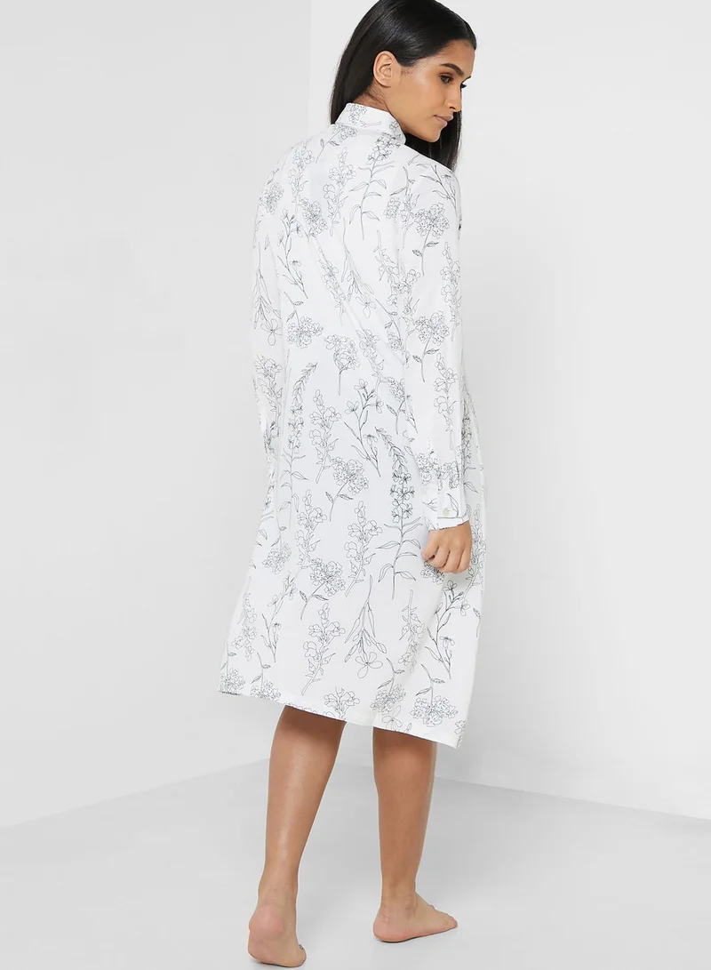 Ginger Printed Nightdress