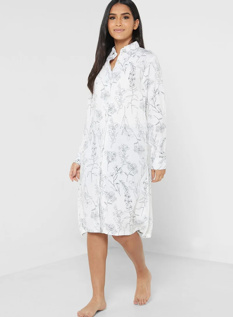 Ginger Printed Nightdress