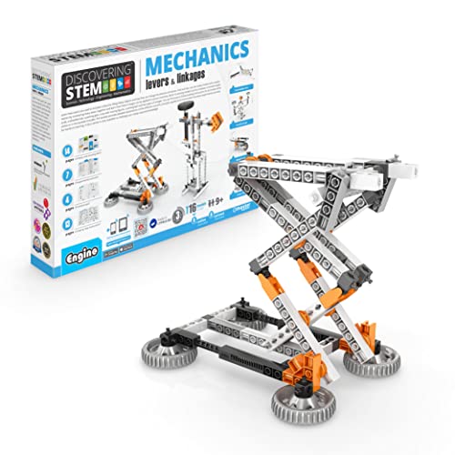 Engino STEM Toys 16 Models in 1 Mechanics Levers  Linkages Construction Toys for Kids 9 Educational Kit Gift for Boys  Girls Fun Kids Activities Engineering Kit - Image 1