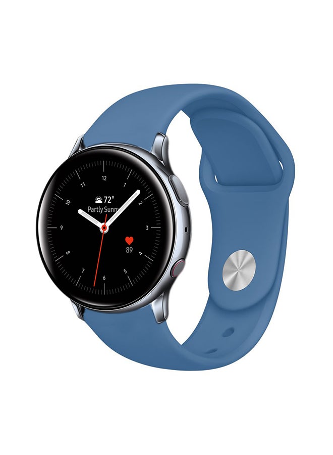 Perfii Replacement Band For Samsung Galaxy Active/Active2 Denim Blue