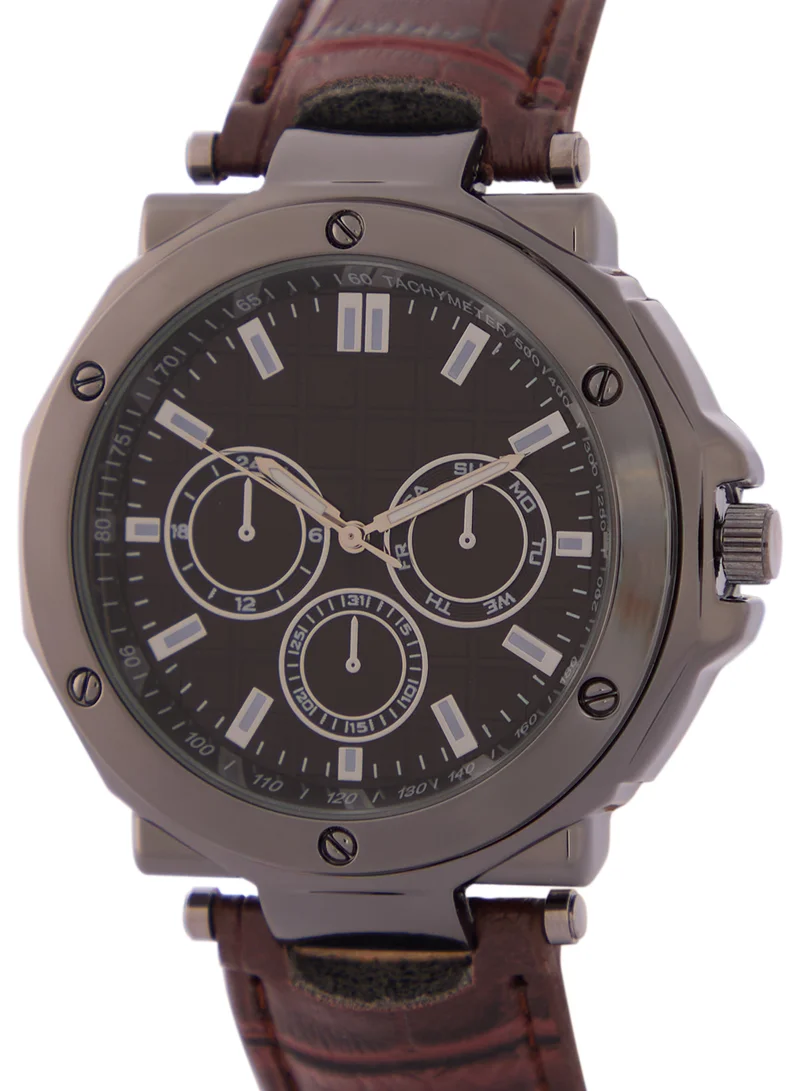 روبرت وود Croc Emboss Strap Analogue Watch