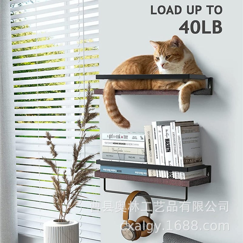 Wooden Floating Wall Rack – Multipurpose 2-Layer Storage Shelf for Bathroom and Kitchen - Image 5